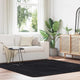 Vidaxx Hochflorteppich Navarra 200x200 cm Polyester schwarz