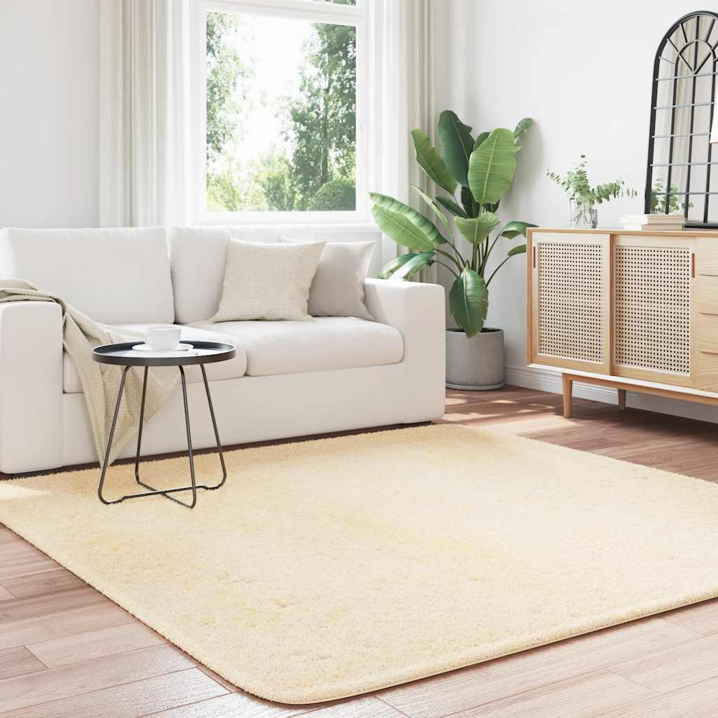 Vidaxx Hochflorteppich Navarra 200x200 cm Polyester cremefarben