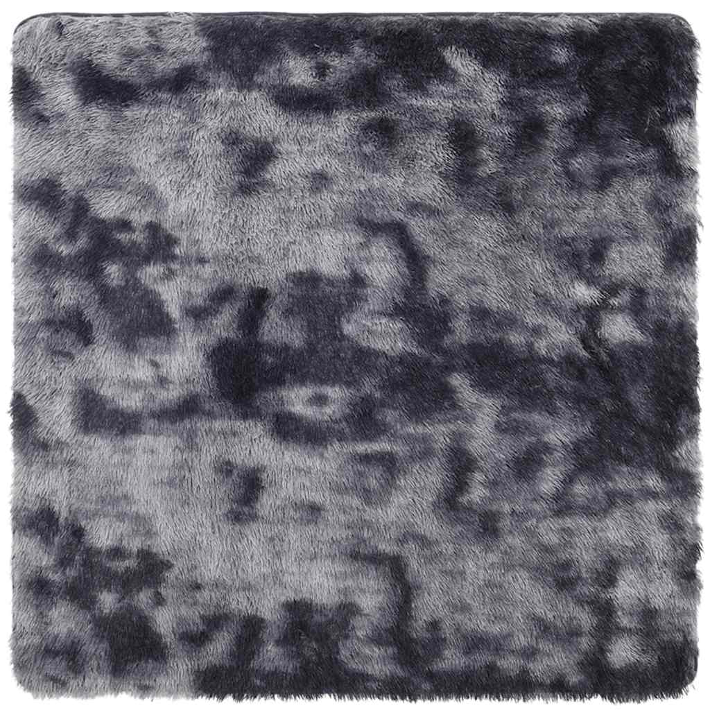 Vidaxx Hochflorteppich Navarra 200x200 cm Polyester dunkelgrau