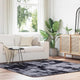 Vidaxx Hochflorteppich Navarra 200x200 cm Polyester dunkelgrau