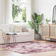 Vidaxx Hochflorteppich Navarra 200x200 cm Polyester Altrosa