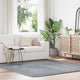 Vidaxx Hochflorteppich Navarra 200x200 cm Polyester hellgrau