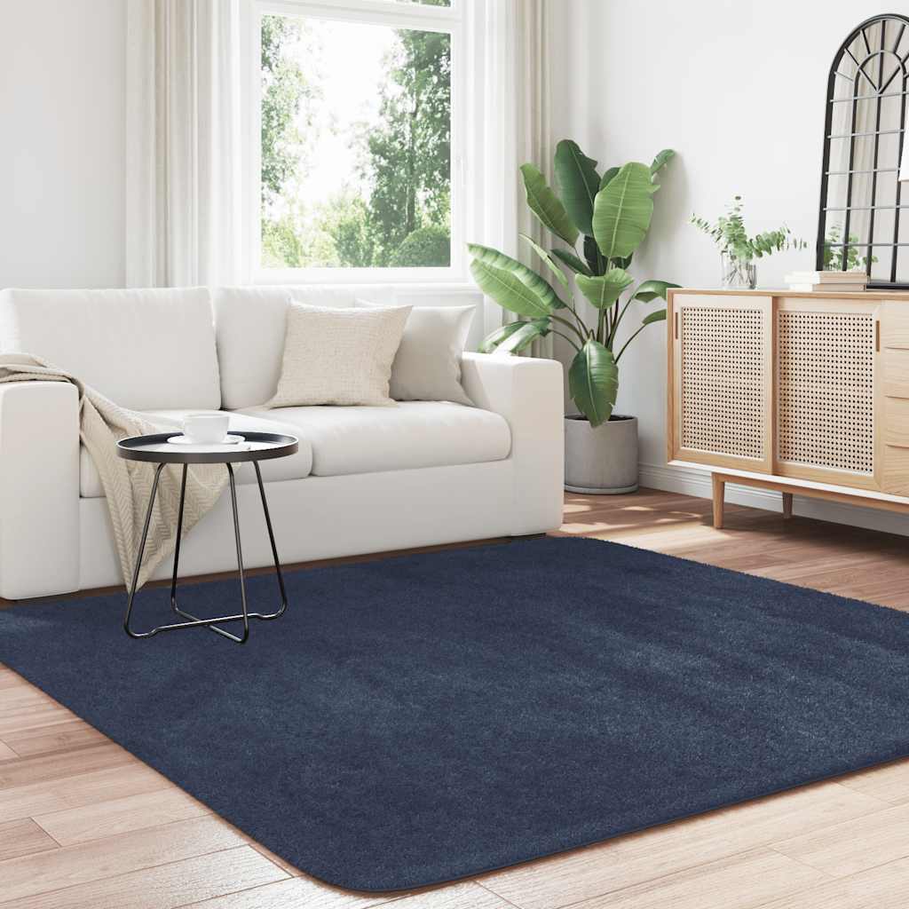 Vidaxx Hochflorteppich Navarra 200x200 cm Polyester Marineblau