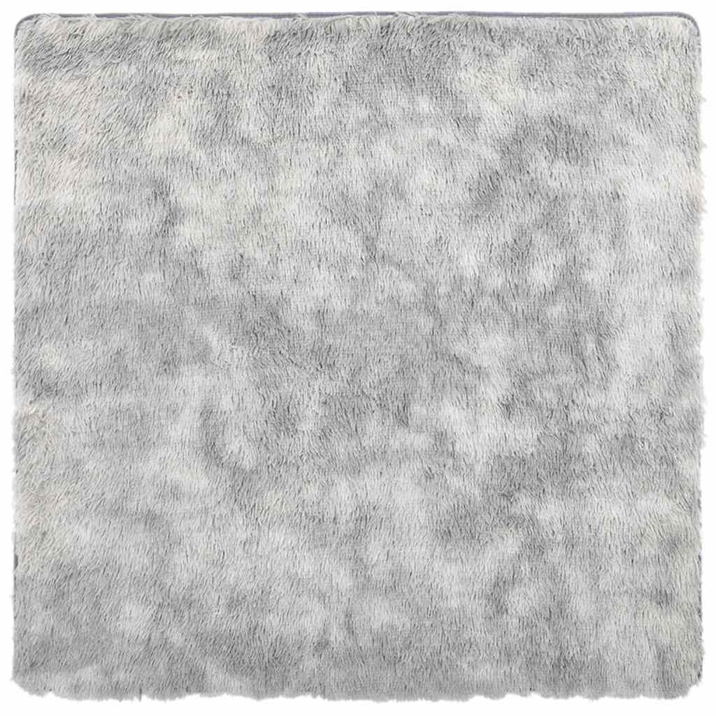 Vidaxx Hochflorteppich Navarra 200x200 cm Polyester Silbergrau