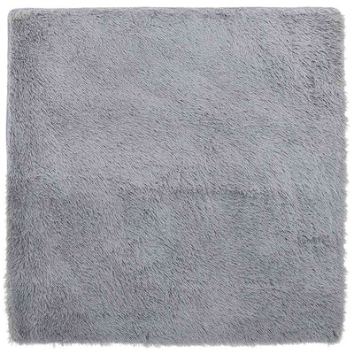 Vidaxx Hochflorteppich Navarra 240x240 cm Polyester hellgrau