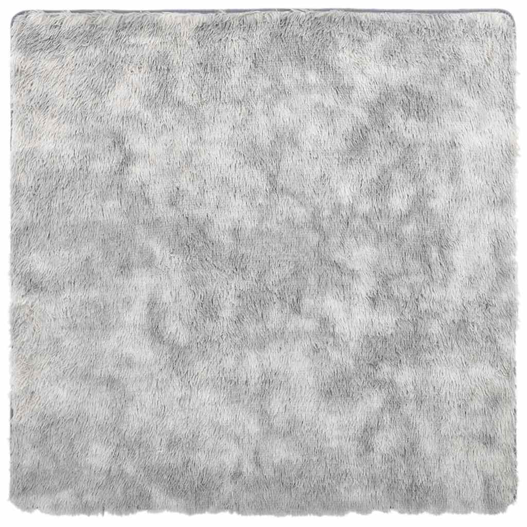 Vidaxx Hochflorteppich Navarra 240x240 cm Polyester Silbergrau