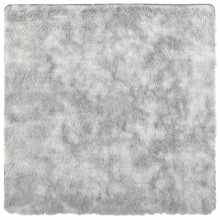 Vidaxx Hochflorteppich Navarra 240x240 cm Polyester Silbergrau