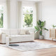 Vidaxx Hochflorteppich Navarra 240x240 cm Polyester Silbergrau