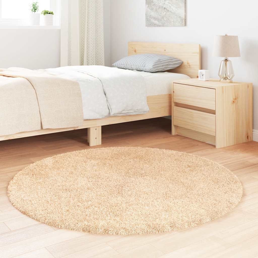 Vidaxx Hochflorteppich Navarra 120x120 cm Polyester Beige