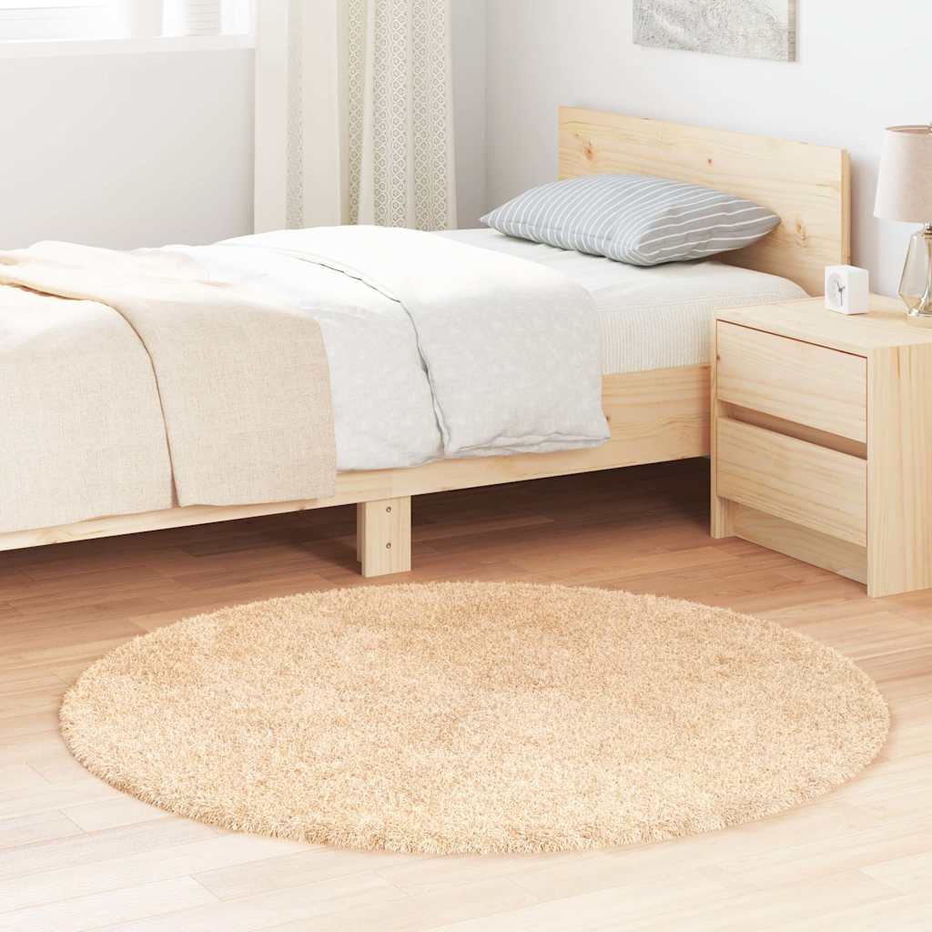 Vidaxx Hochflorteppich Navarra 120x120 cm Polyester Beige