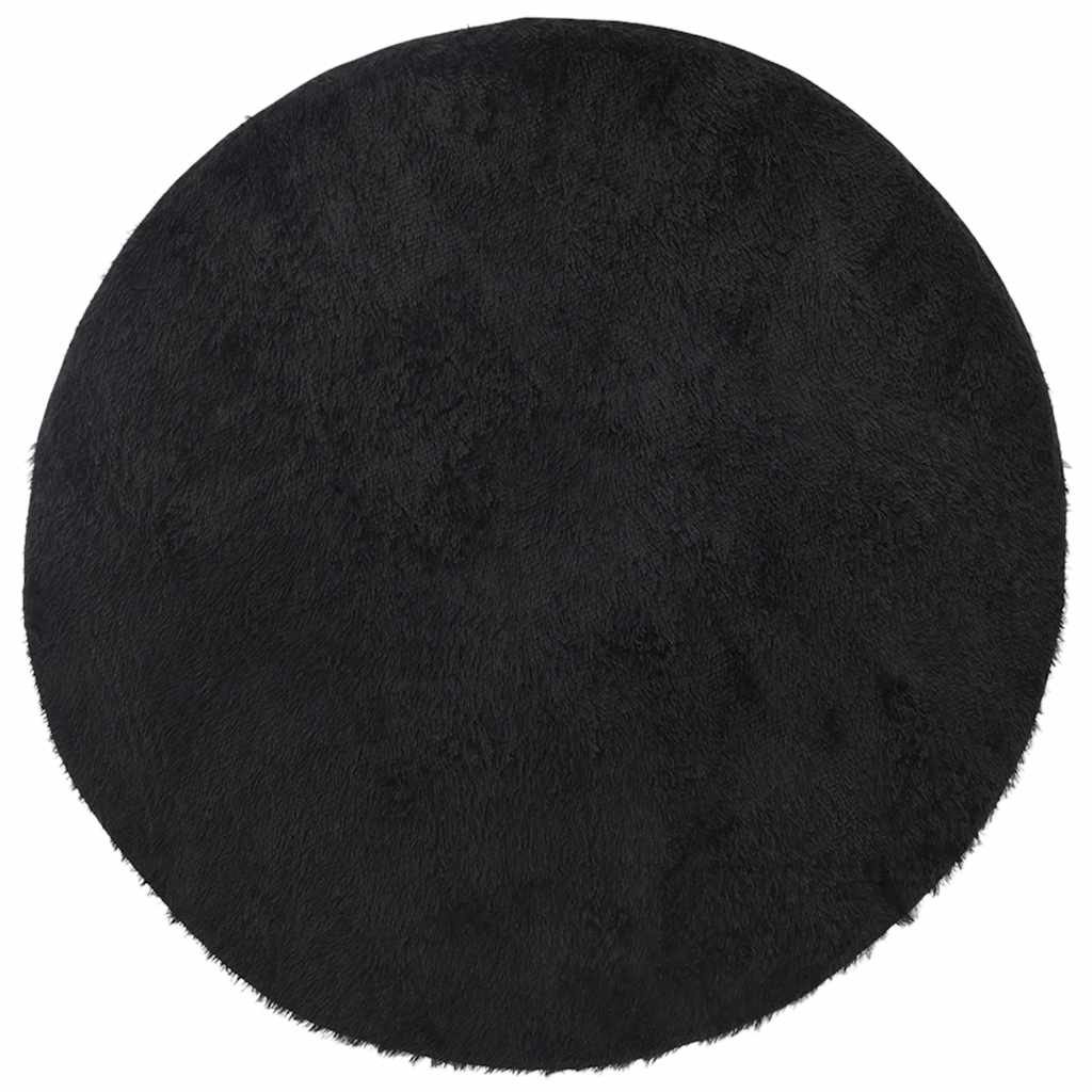 Vidaxx Hochflorteppich Navarra 120x120 cm Polyester schwarz