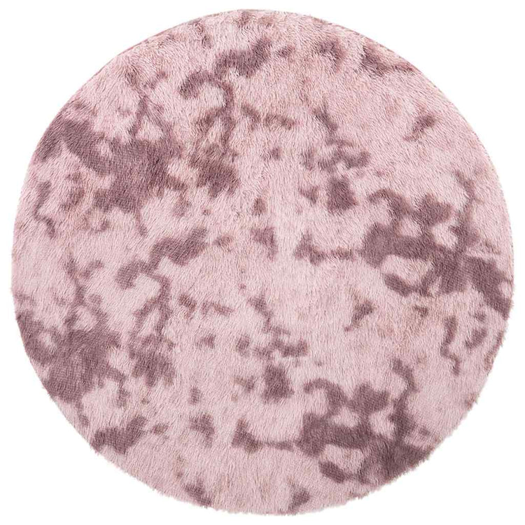 Vidaxx Hochflorteppich Navarra 120x120 cm Polyester Altrosa