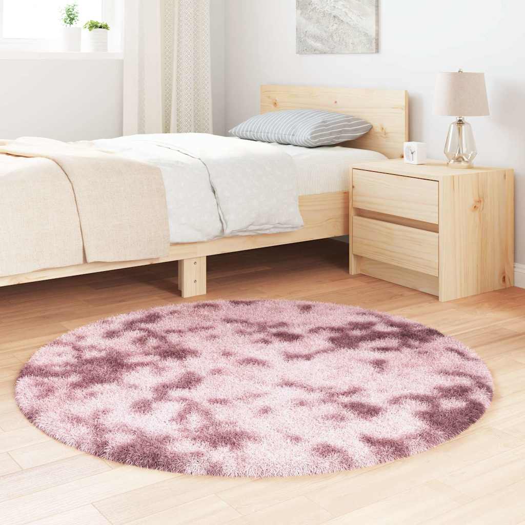 Vidaxx Hochflorteppich Navarra 120x120 cm Polyester Altrosa