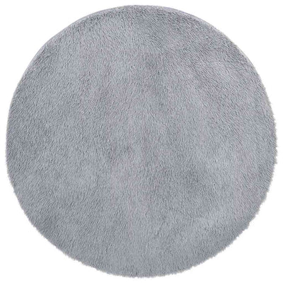 Vidaxx Hochflorteppich Navarra 120x120 cm Polyester hellgrau
