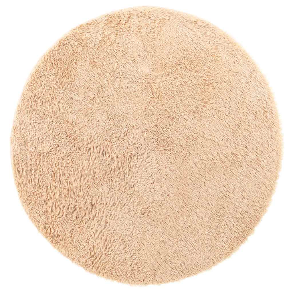 Vidaxx Hochflorteppich Navarra 160x160 cm Polyester Beige