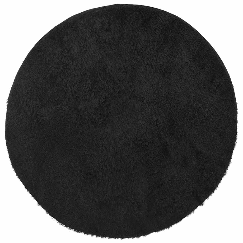 Vidaxx Hochflorteppich Navarra 160x160 cm Polyester schwarz