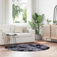 Vidaxx Hochflorteppich Navarra 160x160 cm Polyester dunkelgrau