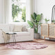 Vidaxx Hochflorteppich Navarra 160x160 cm Polyester Altrosa