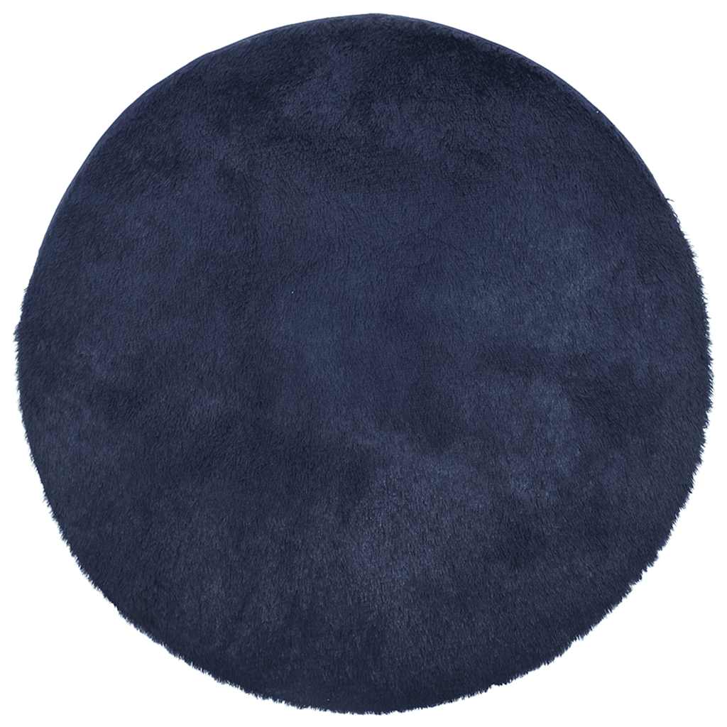 Vidaxx Hochflorteppich Navarra 160x160 cm Polyester Marineblau