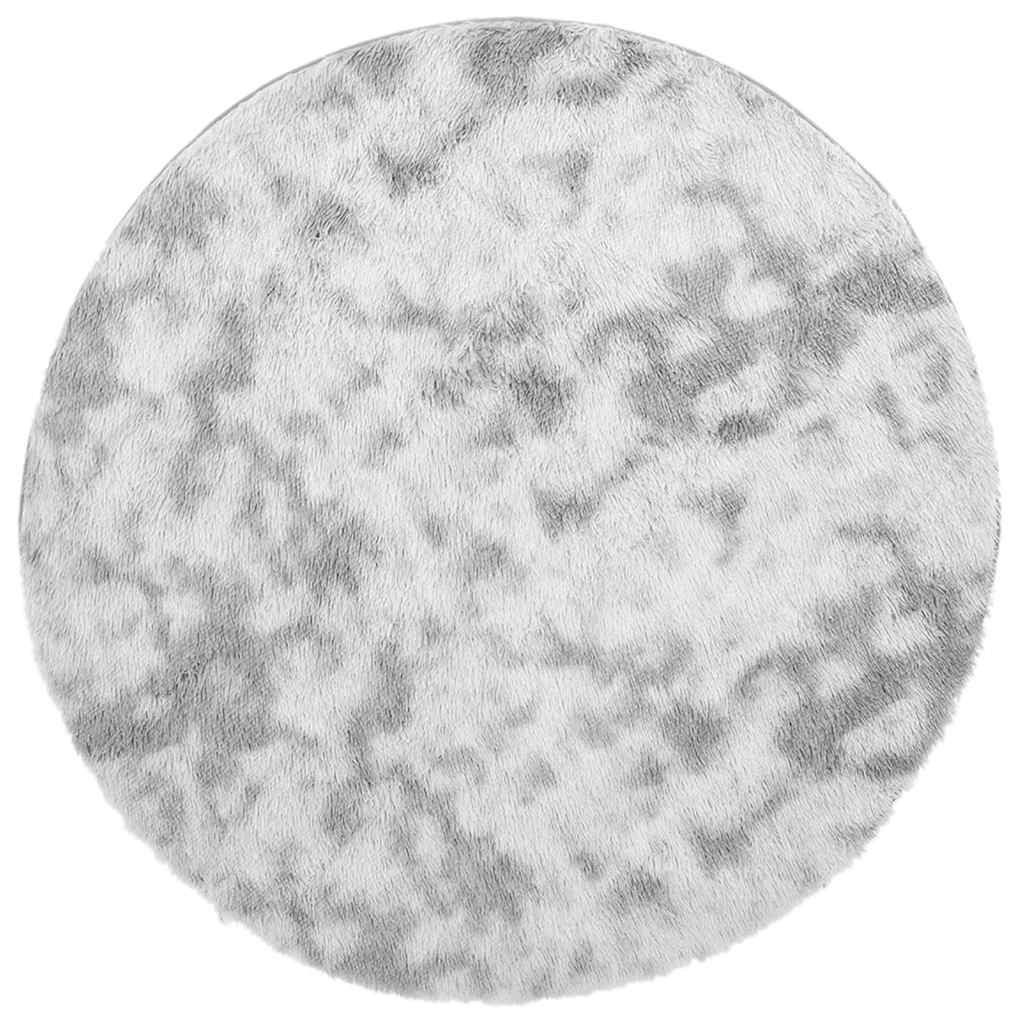 Vidaxx Hochflorteppich Navarra 160x160 cm Polyester Silbergrau