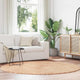 Vidaxx Hochflorteppich Navarra 200x200 cm Polyester Beige