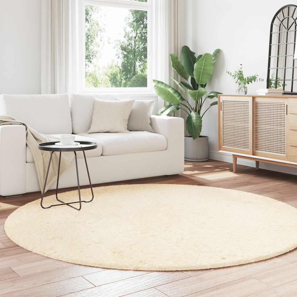 Vidaxx Hochflorteppich Navarra 200x200 cm Polyester cremefarben