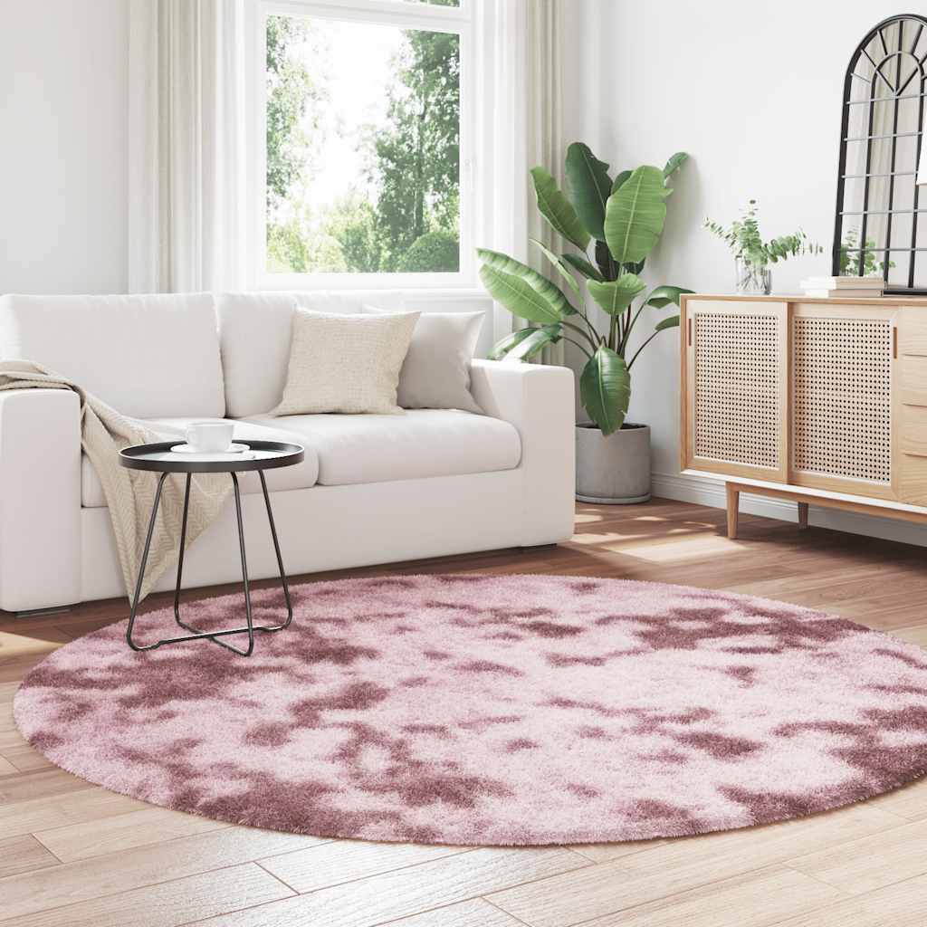 Vidaxx Hochflorteppich Navarra 200x200 cm Polyester Altrosa