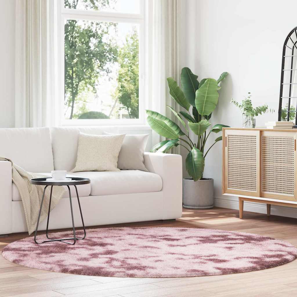 Vidaxx Hochflorteppich Navarra 200x200 cm Polyester Altrosa