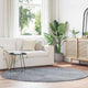 Vidaxx Hochflorteppich Navarra 200x200 cm Polyester hellgrau