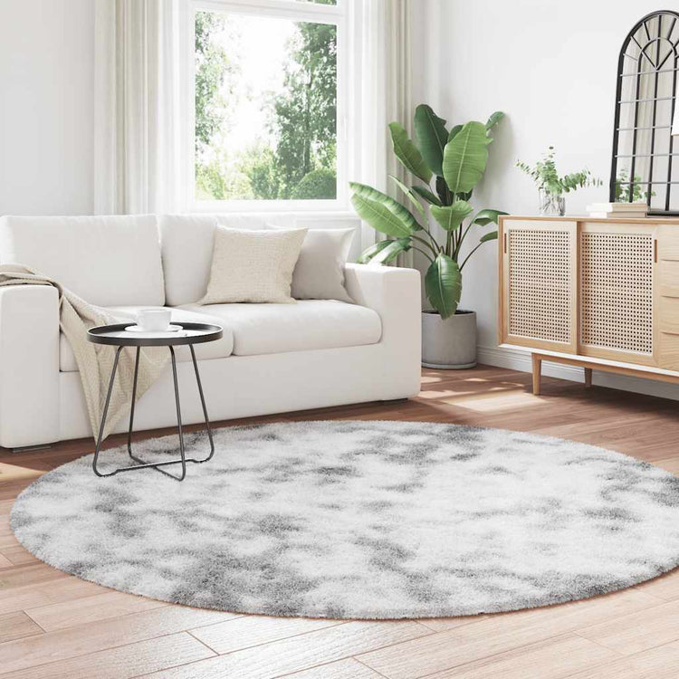 Vidaxx Hochflorteppich Navarra 200x200 cm Polyester Silbergrau