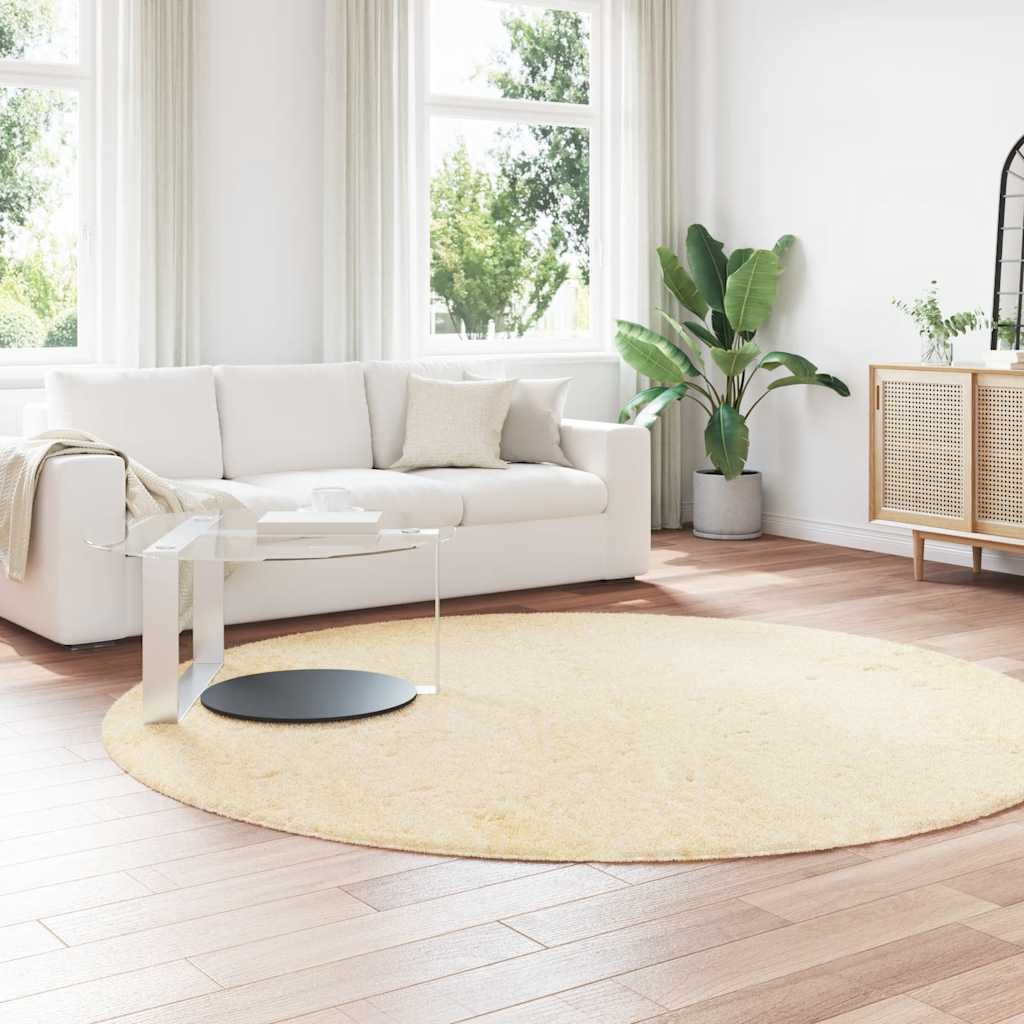 Vidaxx Hochflorteppich Navarra 240x240 cm Polyester cremefarben