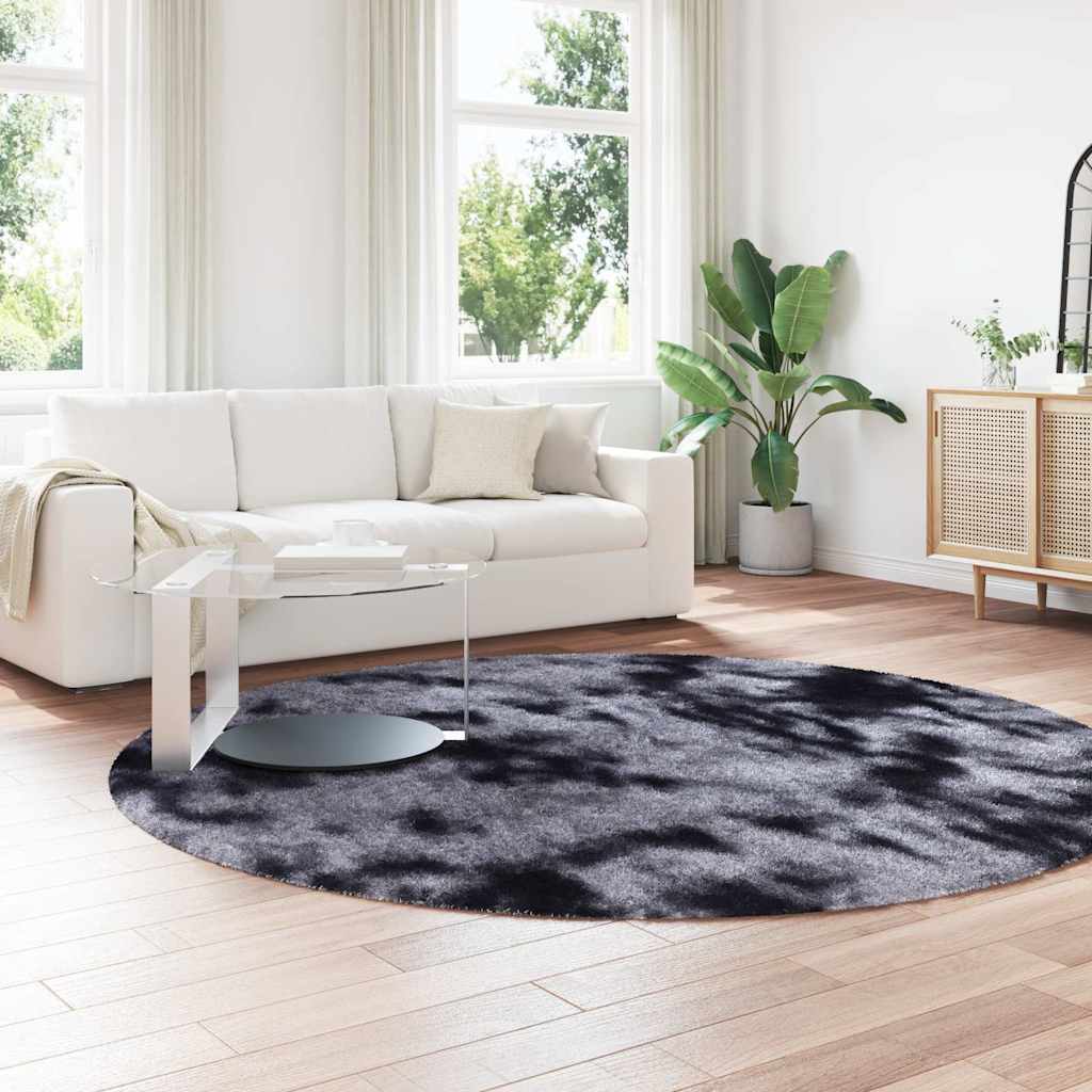 Vidaxx Hochflorteppich Navarra 240x240 cm Polyester dunkelgrau