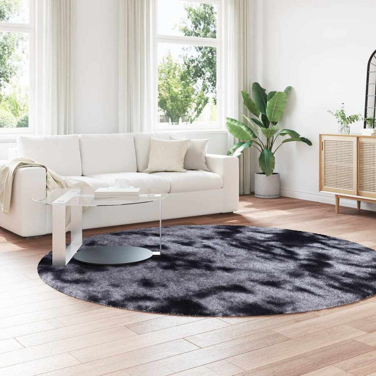 Vidaxx Hochflorteppich Navarra 240x240 cm Polyester dunkelgrau