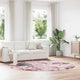Vidaxx Hochflorteppich Navarra 240x240 cm Polyester Altrosa