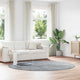 Vidaxx Hochflorteppich Navarra 240x240 cm Polyester hellgrau