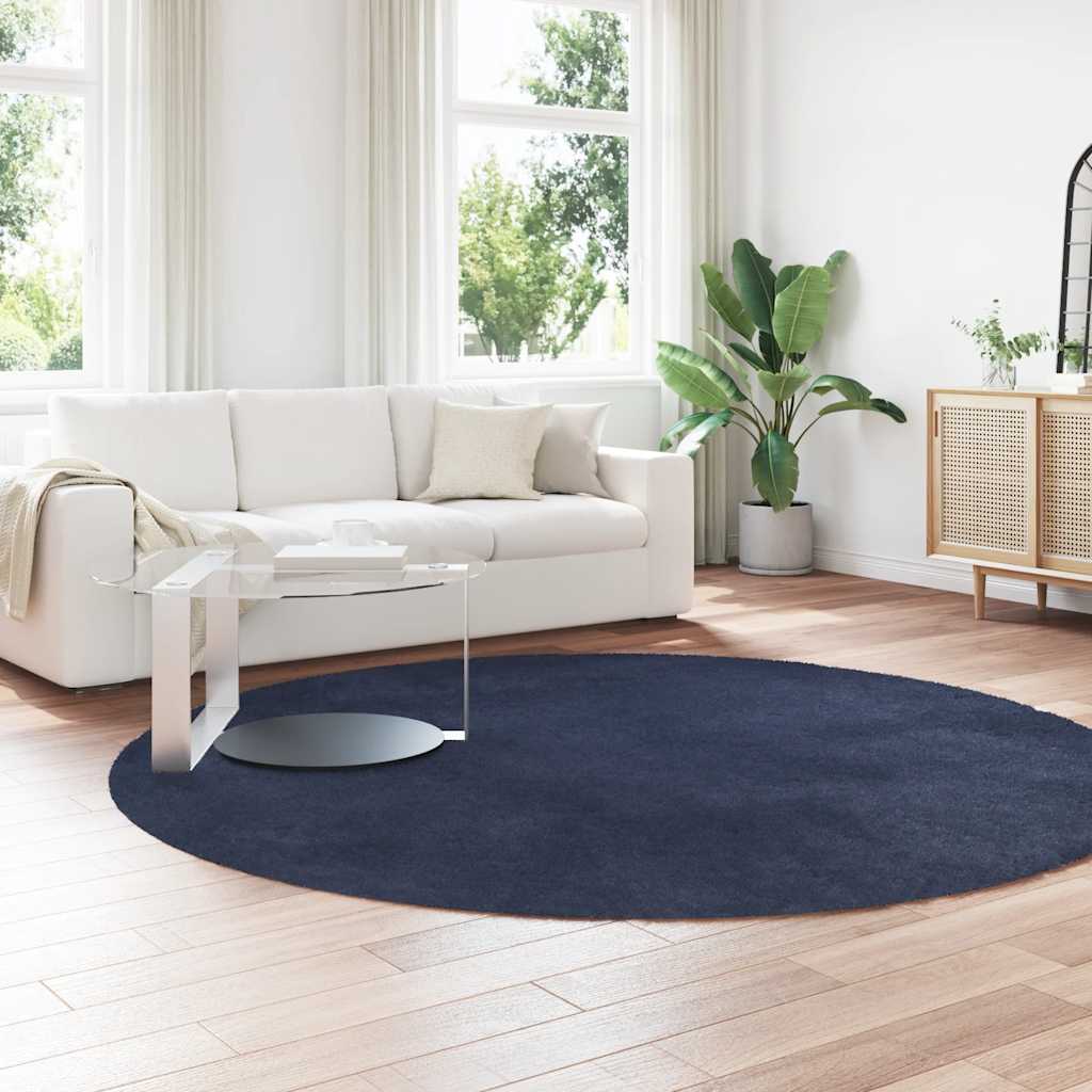 Vidaxx Hochflorteppich Navarra 240x240 cm Polyester Marineblau