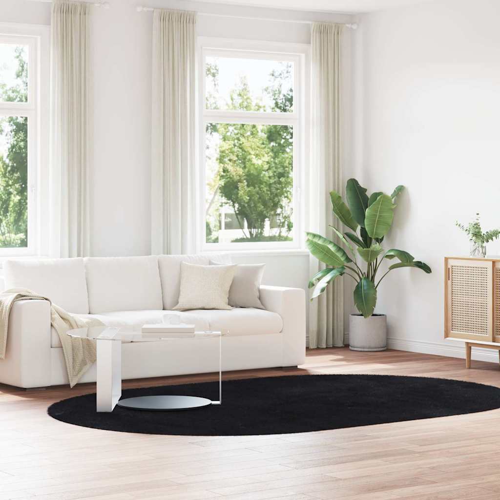 Vidaxx Hochflorteppich Navarra 300x200 cm Polyester schwarz