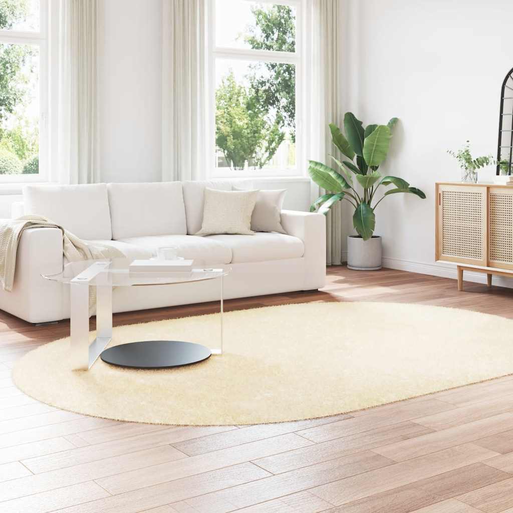 Vidaxx Hochflorteppich Navarra 300x200 cm Polyester cremefarben