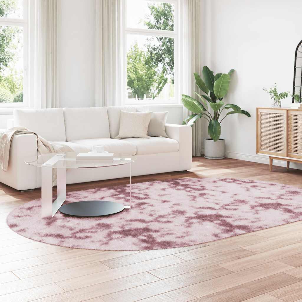Vidaxx Hochflorteppich Navarra 300x200 cm Polyester Altrosa