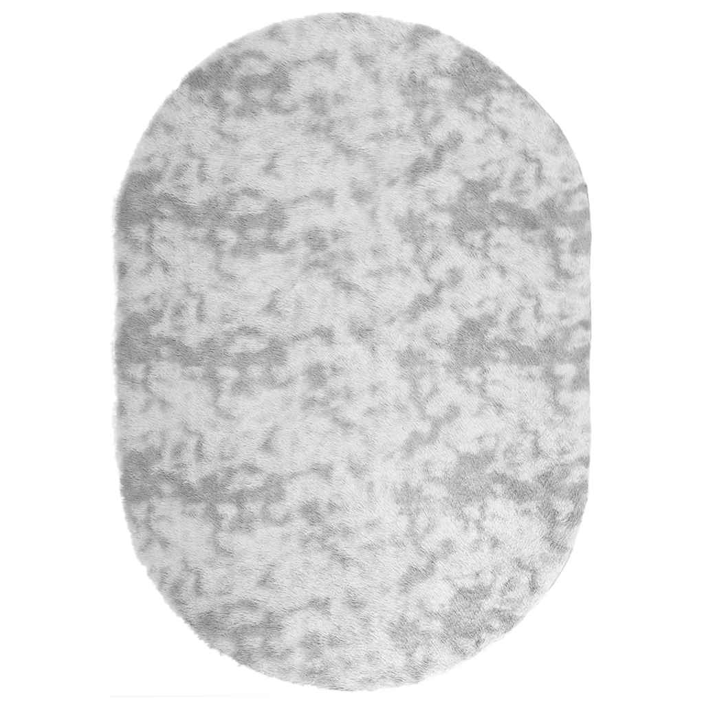 Vidaxx Hochflorteppich Navarra 300x200 cm Polyester Silbergrau