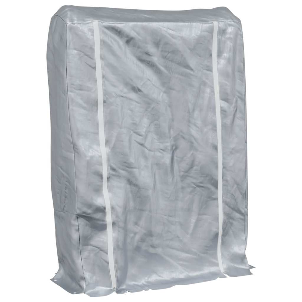 Vidaxl -Kamin mit Regenabdeckung 100x25x150 cm verzinkter Stahl