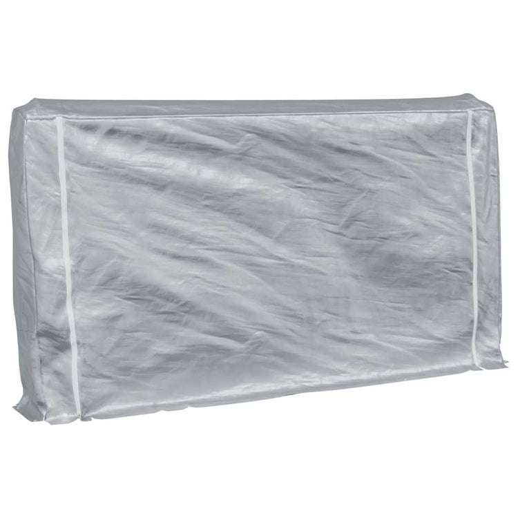 Vidaxl -Kamin mit Regenabdeckung 250x25x150 cm verzinkter Stahl