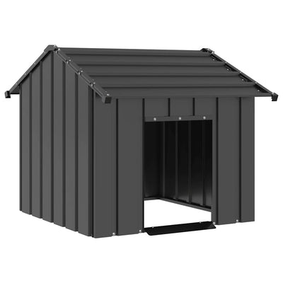 VIDAXL -Hundedach mit Dach 85x107x81 cm verzinkter Stahl