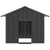 VIDAXL -Hundedach mit Dach 131x101x102 cm verzinkter Stahl