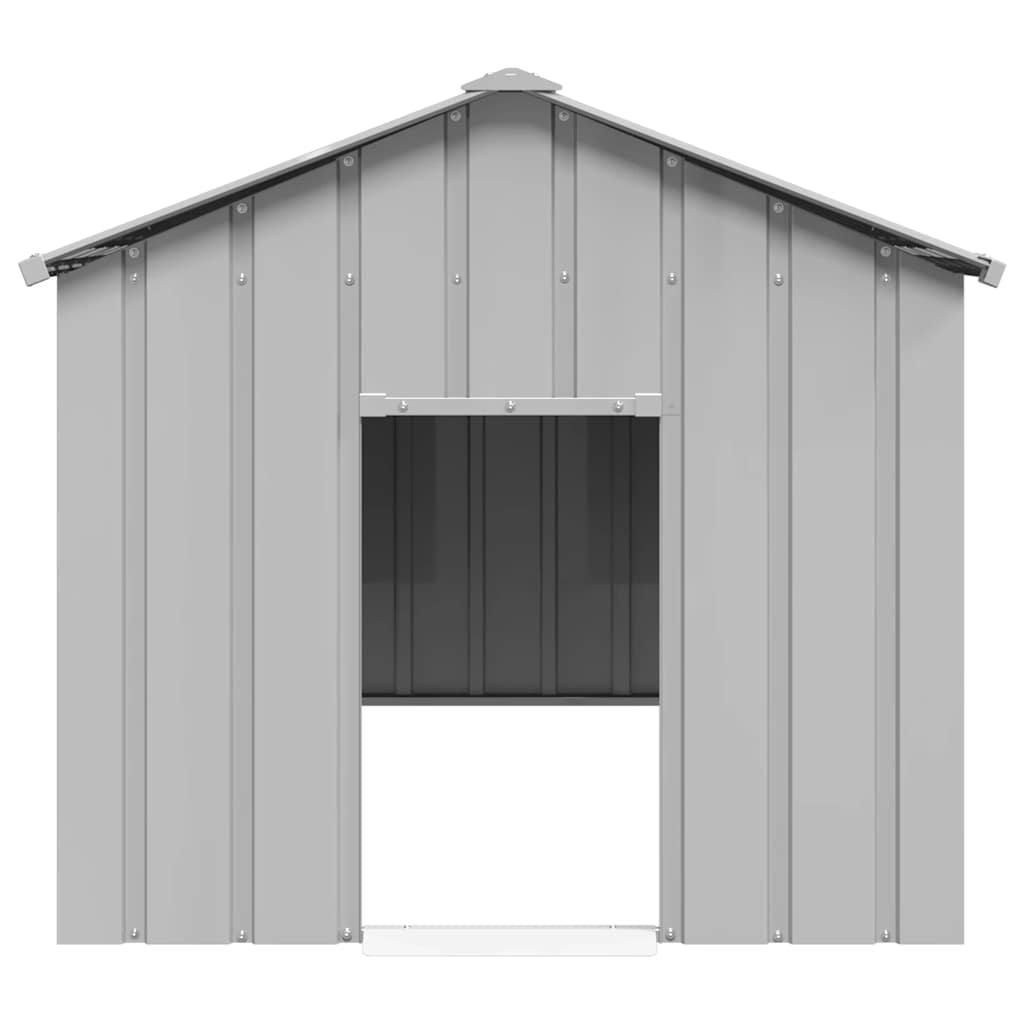 VIDAXL -Hundedach mit Dach 113x153x101 cm verzinkter Stahl