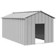 Vidaxl Hundedach mit Dach 114x202x101 cm verzinkter Stahl