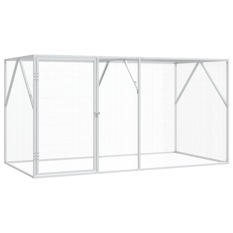 Vidaxl Vogelkäfig Anthrazit 208 x 102 x 108 cm verzinkter Stahl