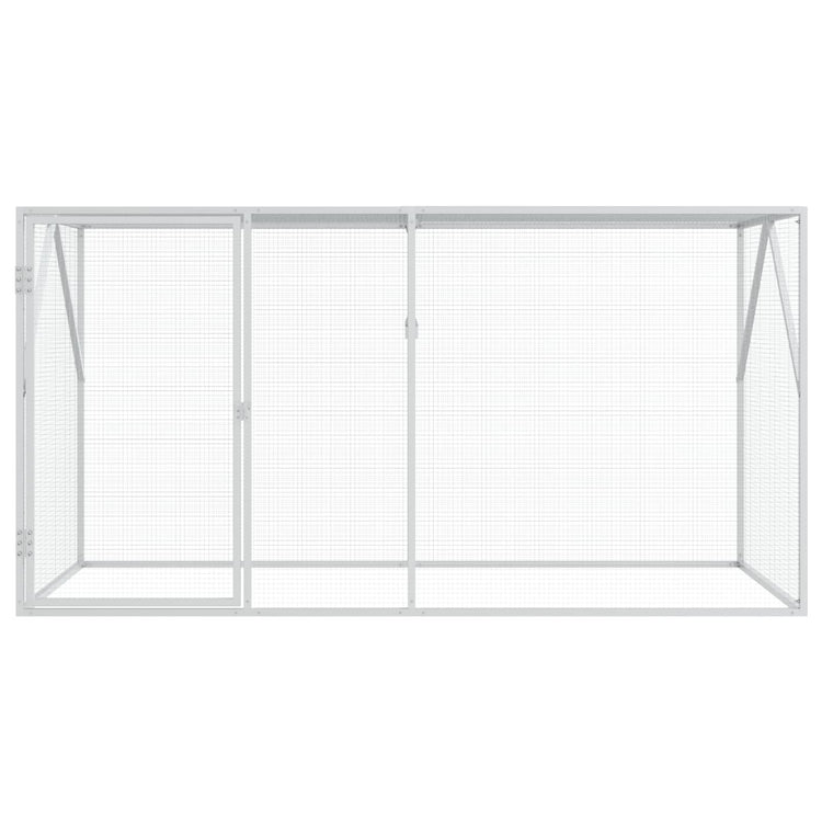 Vidaxl Vogelkäfig Anthrazit 208 x 102 x 108 cm verzinkter Stahl