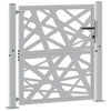 Vidaxxl Tor mit Beleuchtung Design 100x100 cm wetterfester Stahl