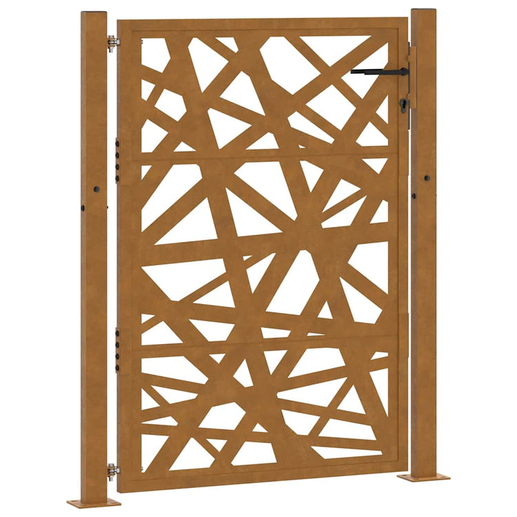 Vidaxxl Tor mit Beleuchtung Design 100x125 cm wetterfester Stahl